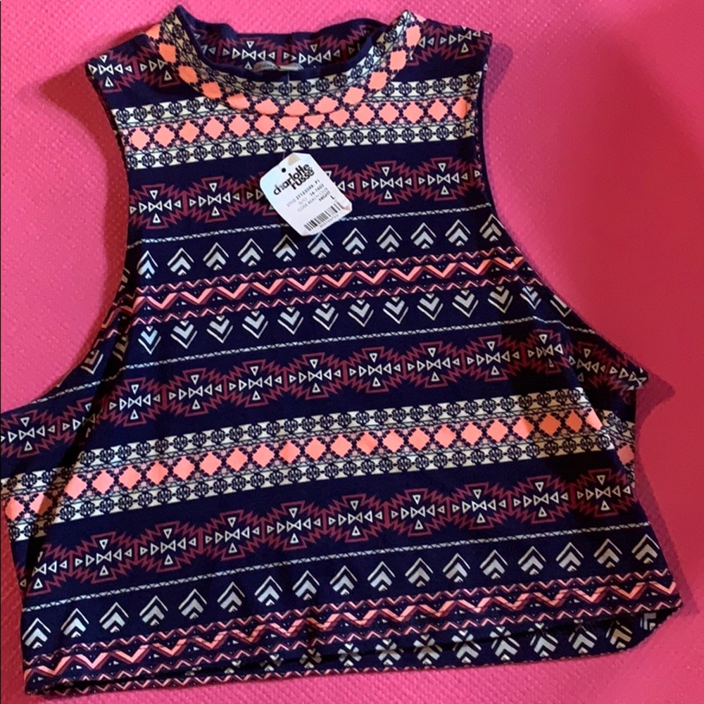 Tribal crop top